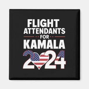 Flygvärdinnor för Kamala Harris 2024 års val Magnet