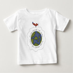 Flygvärld runt tee shirt