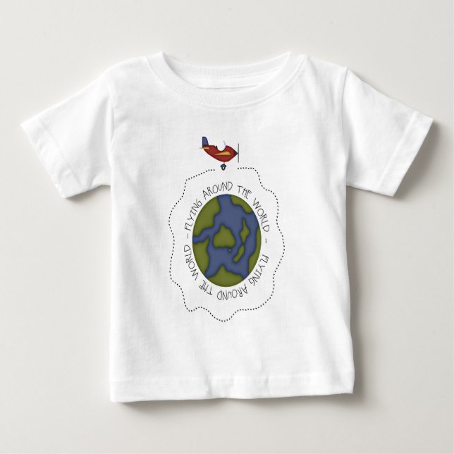 Flygvärld runt tee shirt (Framsida)