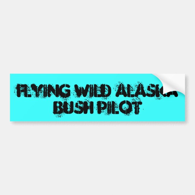 FLYGVILD ALASKA, PILOT- BUSH BILDEKAL (Framsidan)