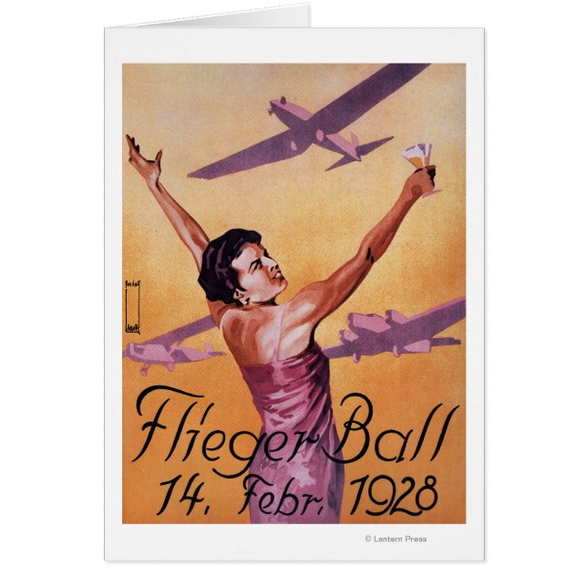 Flygvisning på Hotel Wagner Promo Poster Hälsningskort (Framsidan)