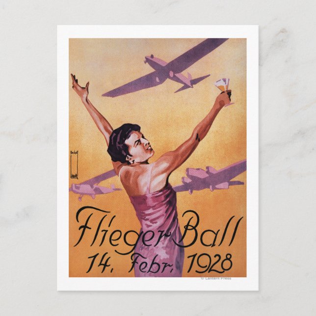 Flygvisning på Hotel Wagner Promo Poster Vykort (Framsida)