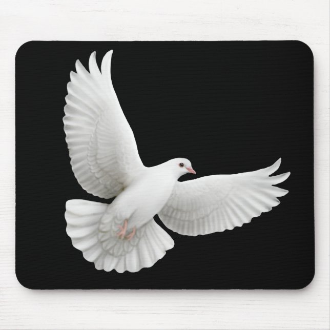Flygvitduva Mousepad Musmatta (Framsidan)