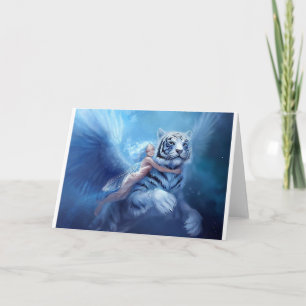 Flygvittiger med ängel kort