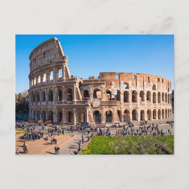 Flygvy Colosseum eller Coliseum Rom Italien Vykort (Framsida)