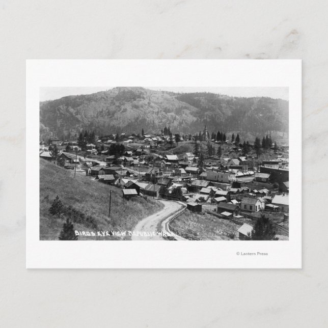 Flygvy för stad 14 vykort (Framsida)