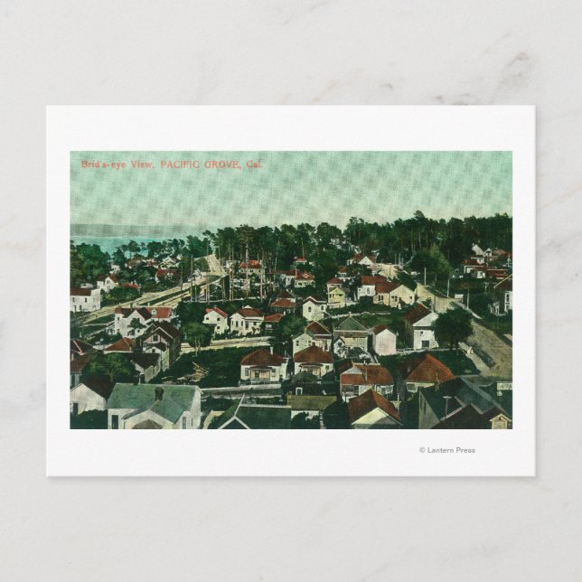 Flygvy för stad 4 vykort (Framsida)