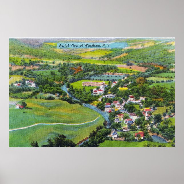 Flygvy för stad 6 poster (Framsidan)