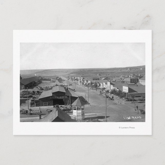 Flygvy för stad 6 vykort (Framsida)