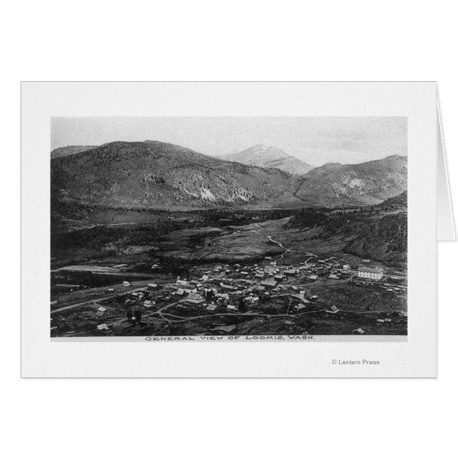 Flygvy för stad 7 hälsningskort (Framsidan Horizontal)