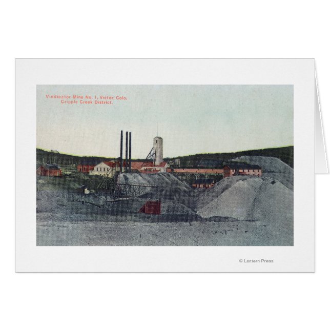 Flygvy för Vindikatornr 1 Victor, CO Hälsningskort (Framsidan Horizontal)