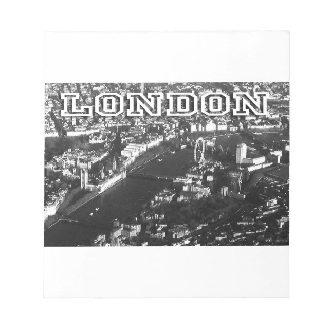 Flygvy i London Anteckningsblock (Framsida)