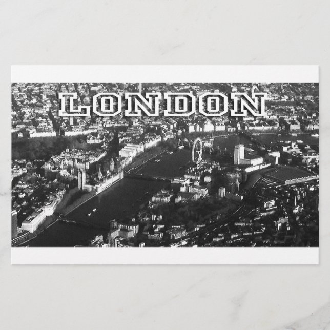 Flygvy i London Brevpapper (Framsida)