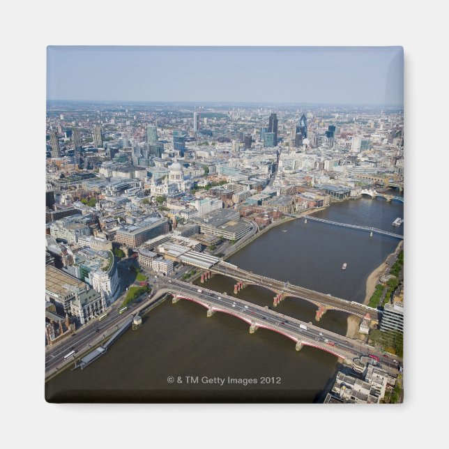 Flygvy i London Magnet (Framsidan)