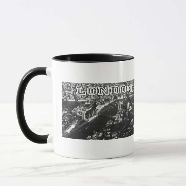 Flygvy i London Mugg (Vänster)