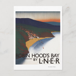 Flygvy över Bay- och Cliffs-järnvägen Poster Vykort