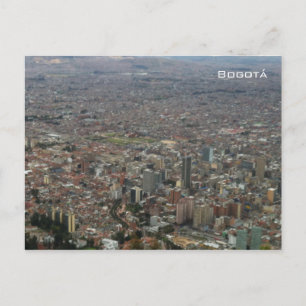 Flygvy över Bogotá Vykort