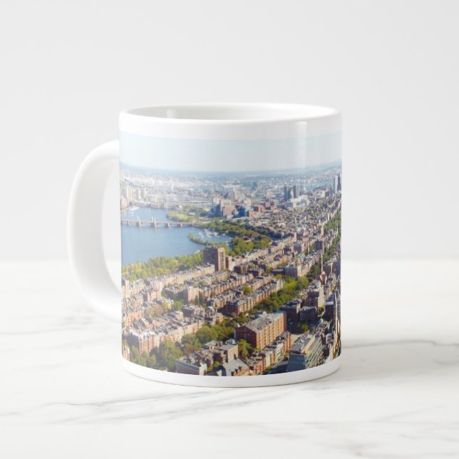 Flygvy över Boston Jumbo Mugg (Framsida vänster)