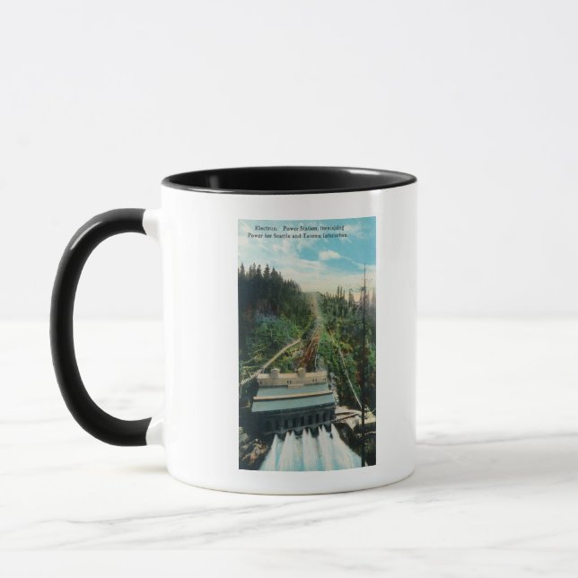 Flygvy över Electron Power Station Mugg (Vänster)