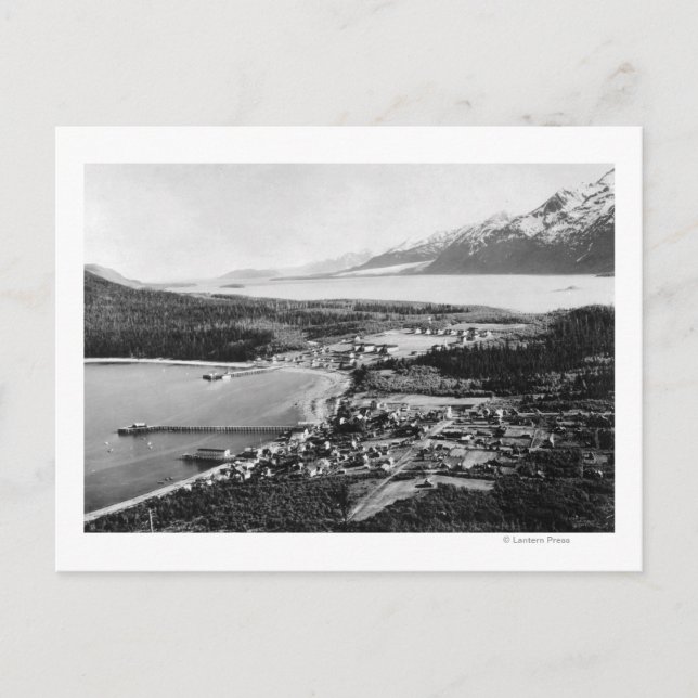 Flygvy över Haines, Alaska, plats för Haines Vykort (Framsida)