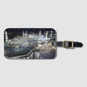 Flygvy över Hajj Pilgrims vid Kaaba, Mecca Bagagebricka