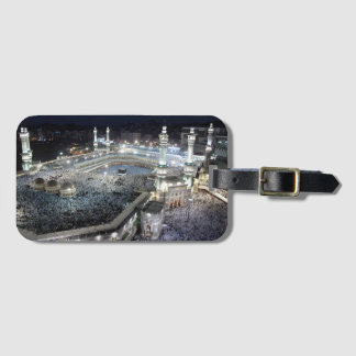 Flygvy över Hajj Pilgrims vid Kaaba, Mecca Bagagebricka