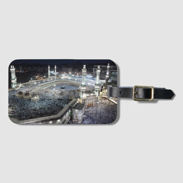 Flygvy över Hajj Pilgrims vid Kaaba, Mecca Bagagebricka (Framsida horisontal)