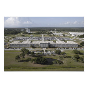 Flygvy över Kennedy Space Center Fototryck
