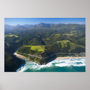 Flygvy över Keurbooms River, Garden Route Poster