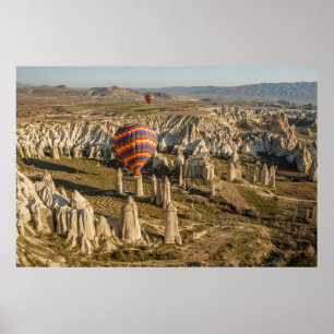 Flygvy över Luftballonger, Cappadocia 2 Poster