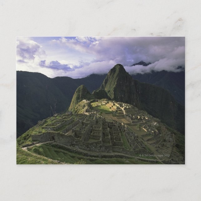 Flygvy över Machu Picchu, Peru Vykort (Framsida)