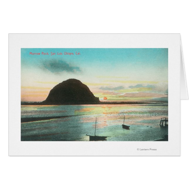 Flygvy över Morrow Sten och Bay Hälsningskort (Framsidan Horizontal)