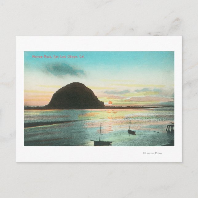 Flygvy över Morrow Sten och Bay Vykort (Framsida)