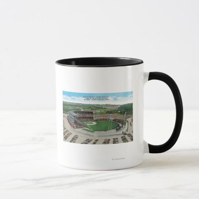 Flygvy över New Milwaukee County Stadium Mugg (Höger)