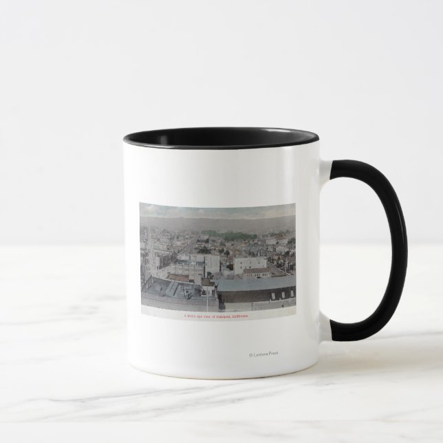 Flygvy över staden # 2Oakland, CA Mugg (Höger)