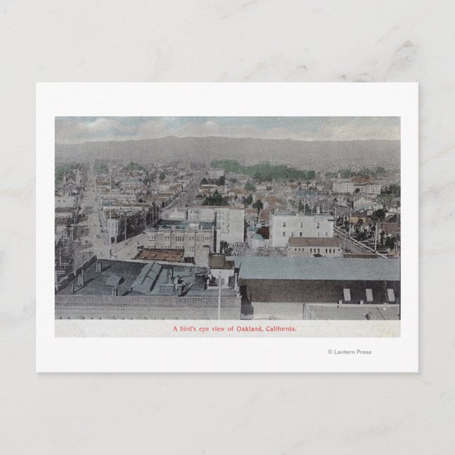 Flygvy över staden # 2Oakland, CA Vykort (Framsida)