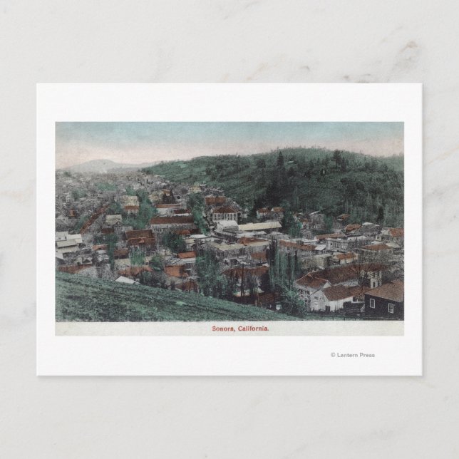 Flygvy över staden # 2Sonora, CA Vykort (Framsida)