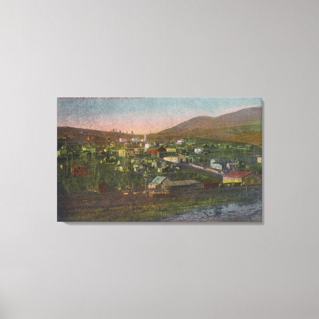 Flygvy över staden Juliaetta, ID Canvastryck (Framsida)