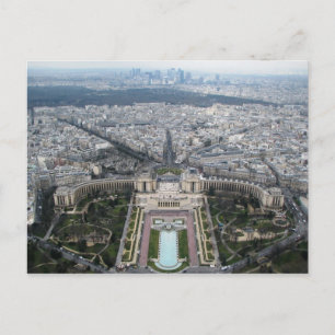 Flygvy Paris vykort