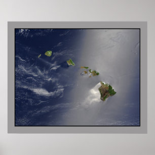 Flygvyn på Hawaii Archipelago Poster