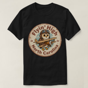 Flyin’ High_ Konstnärligt verk med flygtekniskt te T Shirt