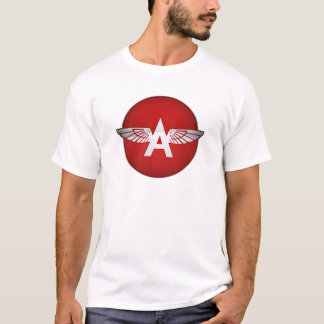 Flying A Bensin Röd Cirkel Kristallversion Tee Shirt