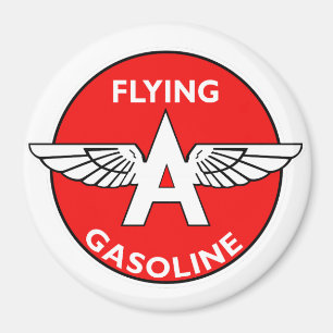 Flying A Gasoline vintage skylt Magnet