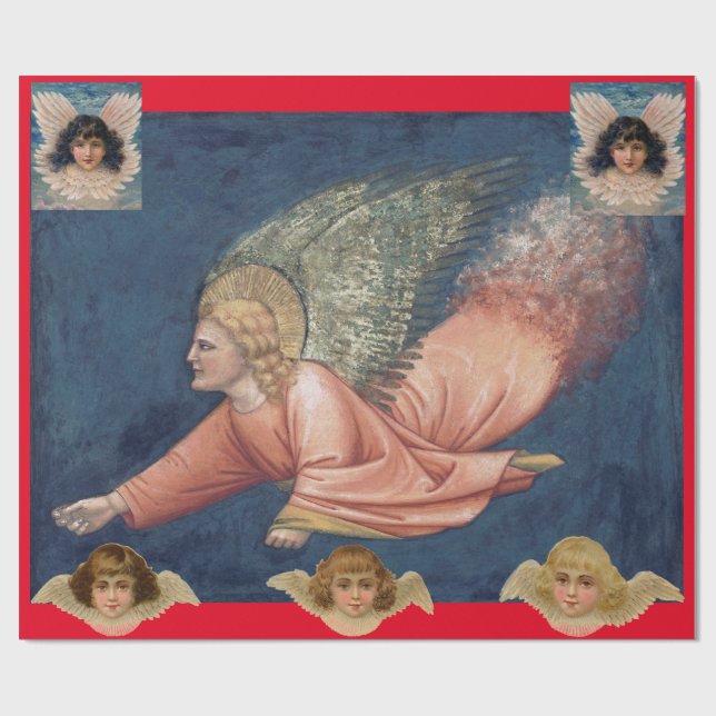 FLYING ANGEL Foleting Card Presentpapper (Platt)