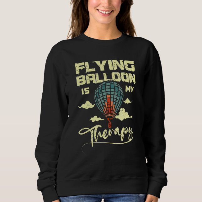 Flying balloon is my therapy t shirt (Framsida)