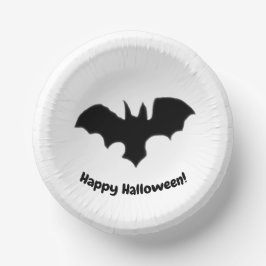 Flying Bat on white Paper Bowls