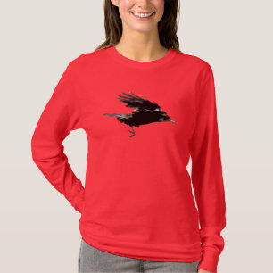 FLYING BLACK KRÅKA Raven-älskare T-Shirt