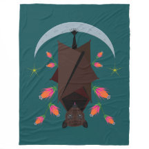 Flying Fox Teal Fleecefilt (3 Storlekar)