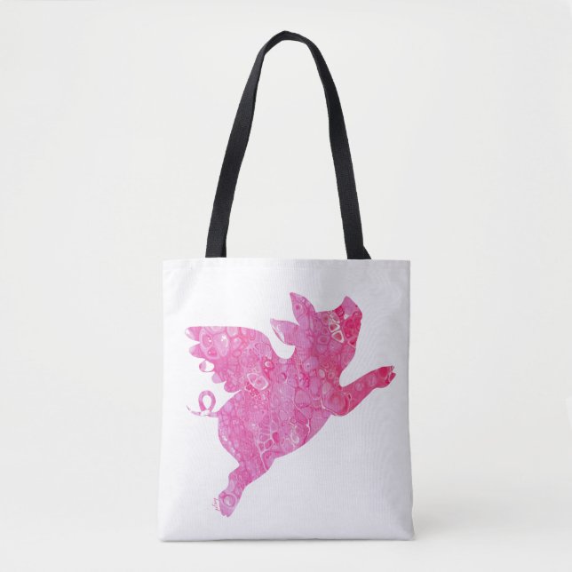 Flying Gris Tote Bag, Flying gris gifts, Tygkasse (Framsida)