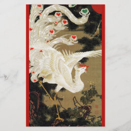 FLYING KÄRLEK PHOENIX,Feathers,Hearts Alla hjärtan Brevpapper